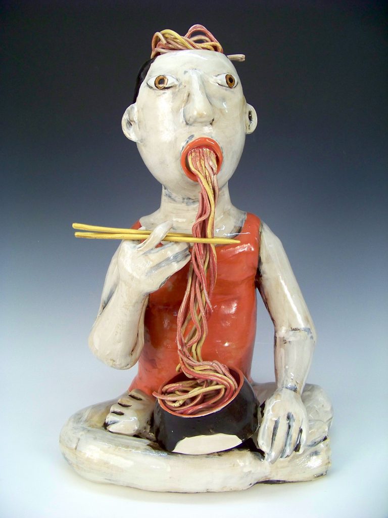 Lucky noodles sculpture